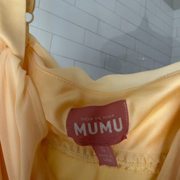 Show Me Your MuMu Off-Shoulder Yellow Maxi Dress - Picture 3 of 5